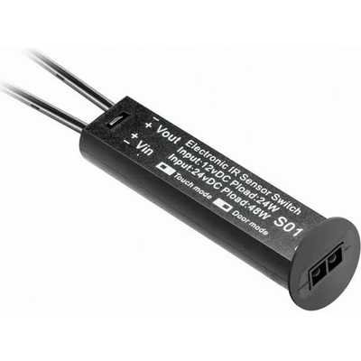 GTV Bezdotykový stmívač 12V/24W 24V/48W IP20 černý AE-WBCUNI-10DIM