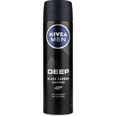Nivea Men Deep Black Carbon Darkwood deospray 150 ml