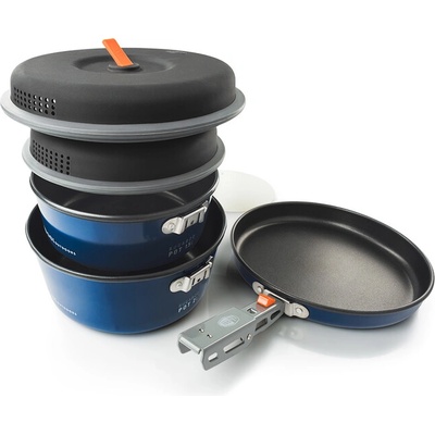 GSI Outdoors Комплект съдове с тефлоново покритие за 2 лица Bugaboo Base Camper 1, 5 + 2 л (TO.44222)