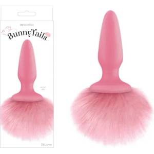  Анален плъг, пухкава заешка опашка - Bunny Tails Pink (NSTOYS0658)