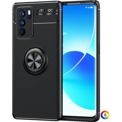 OPPO Reno6 Pro 5G Удароустойчив Metal Ring Калъф и Протектор