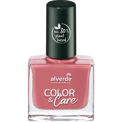 alverde NATURKOSMETIK lak na nehty Color & Care 180 Dusty Rose 10 ml