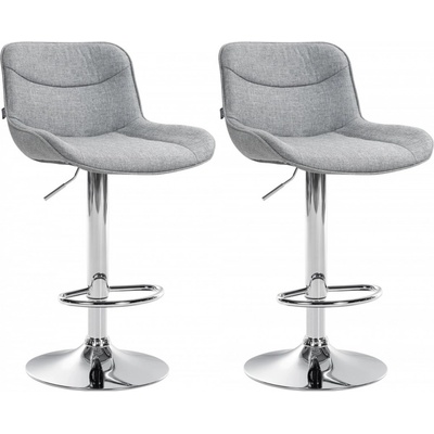 Design-Shop Vonore Šedá / chrom 2 ks