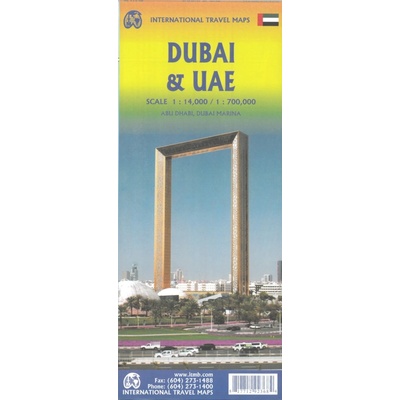ITMB Publishing plán Dubai 1:15 t.,UAE 1:950 tis. ITM