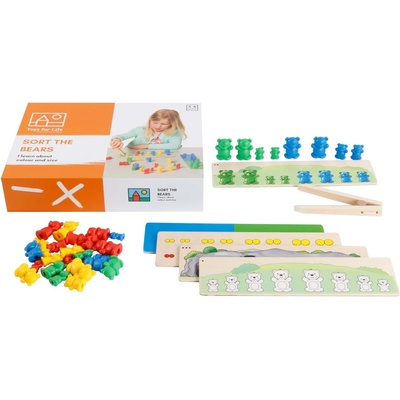 Toys for Life Образователна игра Toys for Life - Сортирай мечетата, Уча цветовете и размерите (900000083)