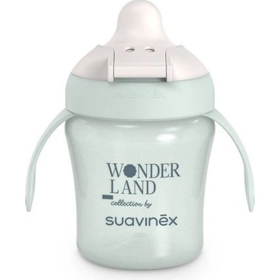Suavinex nerozlievací hrnček Wonderland zelená 200 ml