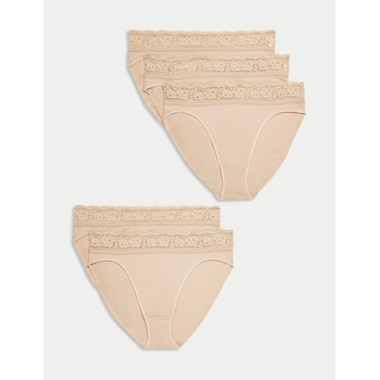 Marks & Spencer Комплект дамски бикини от пет части в бежово Marks & Spencer Marks & Spencer | Bezhov | ЖЕНИ | S