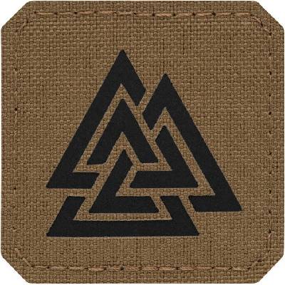 Nášivka M-Tac Valknut Laser Cut Coyote/Black