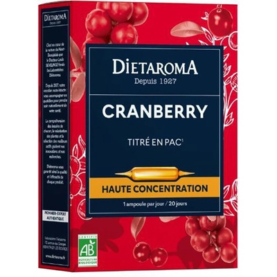 Diétaroma Уринарно здраве - Червена боровинка, 20 ампули за пиене (509025 (150902))