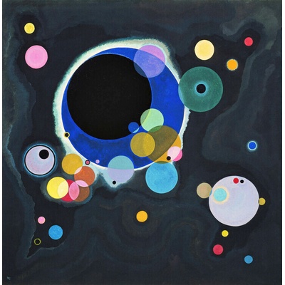 Plagát, Obraz - Several Circles (1926), Wassily Kandinsky, 40 × 40 cm