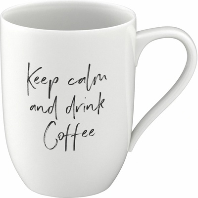 Villeroy & Boch Statement hrnček Keep calm and drink coffee 340 ml