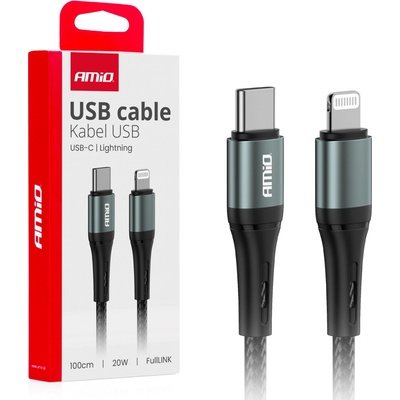 Kabel 'USB-C na Lightning 20W 100cm FullLINK AMIO-03916