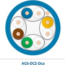 Leviton AC6-DCZ-Dca-500BU U/FTP, AWG26, kat.6A LSZH, Dca s2,d1,a1, 500m, modrý