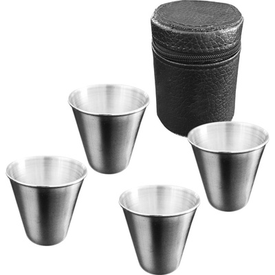 ANTE 2563 Nerezové poháriky v puzdre 4 x 100 ml