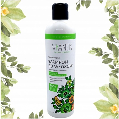 Vianek Energizing jemný šampón na každodenné použitie pre normálne až mastné vlasy s extraktom zo žihľavových listov 300 ml
