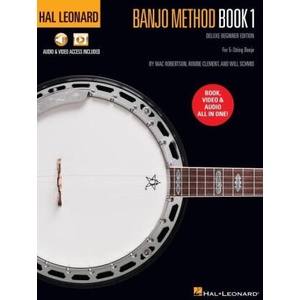 Hal Leonard Banjo Method Book 1 - Deluxe Beginner Edition for 5-String Banjo with Audio & Video Access Included | Mac Robertson, Robbie Clement (ISBN: 9781705177785)