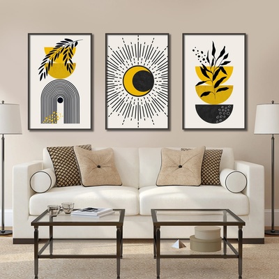 Decono Картини Бохо в Жълто