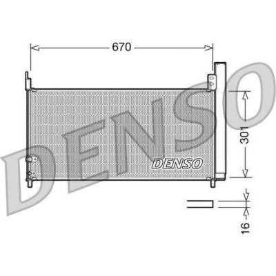 Kondenzátor, klimatizace DENSO DCN50037