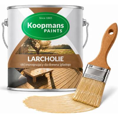 Koopmans LARCHOLIE olej na jehličnaté dřevo na terasy BEZBARVÝ UV 2,5L