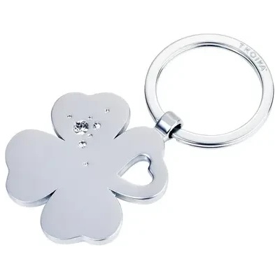 TROIKA Ключодържател Troika- GIRLS BEST FRIENDS "Clover frosty", сребрист мат (KR9-30/MA)