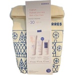 KORRES Промо сет слънцезащитен цветенкрем Йогурт + хидратиращ крем , Korres Yoghurt Hydrating + Protective Suncare Ritual Tinted Sunscreen Face Cream SPF50 50 ml and Gift