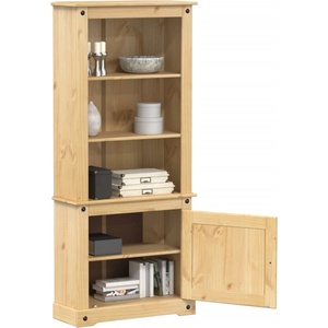 vidaXL Висок шкаф Corona, 74x38x170 см, бор масив (4002782)