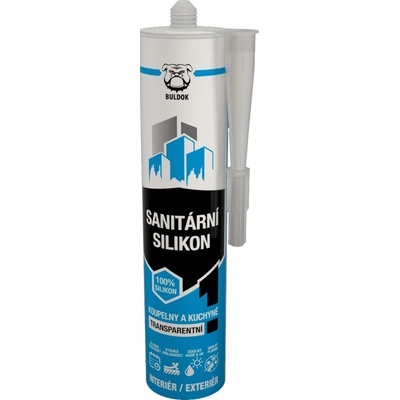 Buldok Sanitární silikon 280 ml transparentní