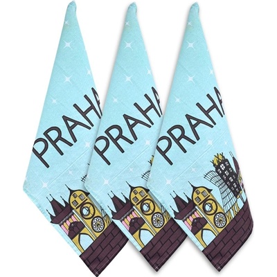 GiftyCity HOME ELEMENTS Praha svetlá 50 x 70 cm 3ks