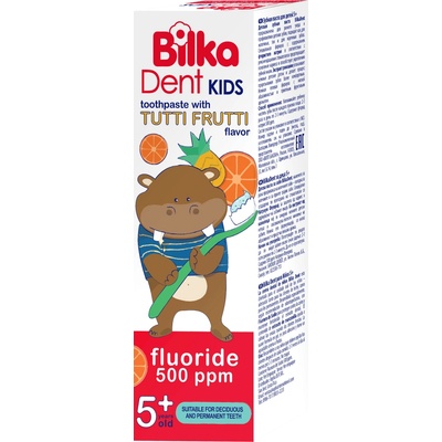 Bilka Детска паста за зъби Bilka Dent - С вкус тути фрути, 5+, 50 ml