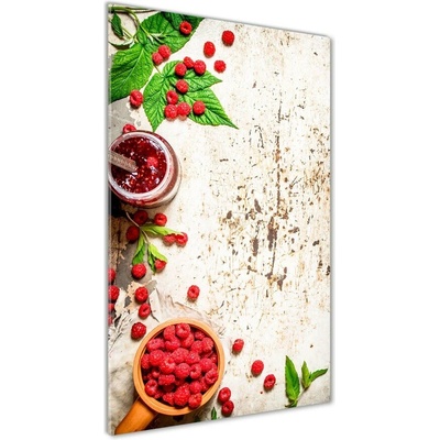 Vertikálny foto obraz sklenený Malinová marmeláda 50x100 cm