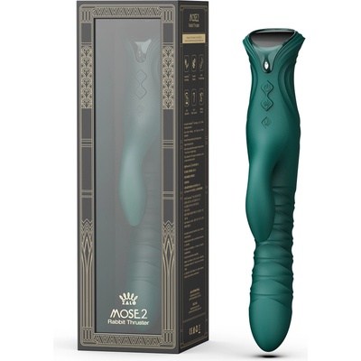 ZALO Mose 2 Thrusting Rabbit Vibrator Green