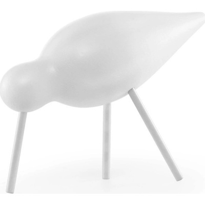 Normann Copenhagen Dřevěný ptáček Shorebird Medium, white / white