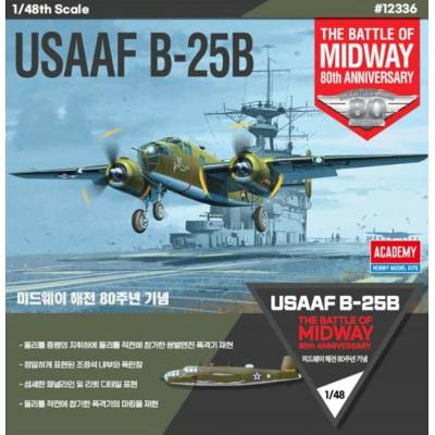 Academy Model Kit letadlo 12336 USAAF B 25B Doolittle Raid 1:48