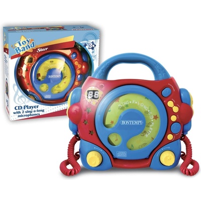 Bontempi Детски CD плейър Bontempi - С 2 микрофона и адаптер (BonSD-9970.2)