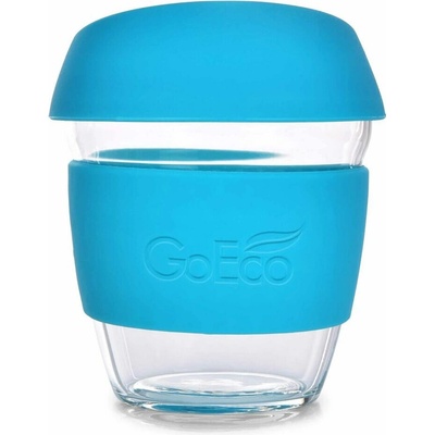 300 ml skleněný hrnek KELIMERO® GoEco® , tyrkysový