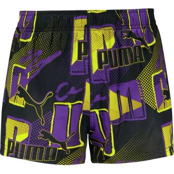 PUMA Бански гащета Puma Men's Print Logo Swim Shorts - Violet Purple