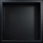 BALNEO Wall-Box квадратен вграден рафт 30x30x7 см, четкано черно (OB-BL1)