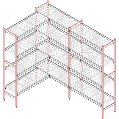 RMgastro Stojina středová 1700x475 mm | RM - Stojina 1700 mm
