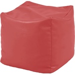 PUFRELAX Пуф, Табуретка Куб xl, перящ се калъф, за открито, 100л (puf-g-cxl-tex-red) - topmall