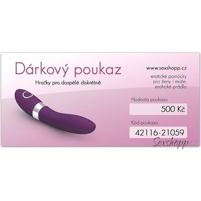 Dárkový poukaz v hodnotě 500 Kč