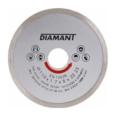 Levior Kotúč diamantový 110 x 1.7 x 22.2 mm 21010