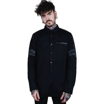 KILLSTAR Мъжка риза KILLSTAR - Devastation - Button-Up - ЧЕРЕН - KSRA001922