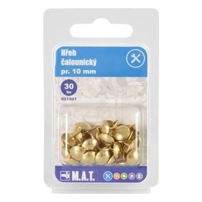 klinček čalúnnický 10mm Ms, balenie 30ks, 601501