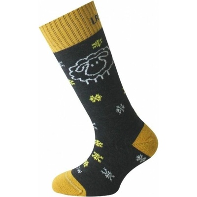 Lasting dětské merino lyžařské ponožky SJW černožluté – Zboží Mobilmania