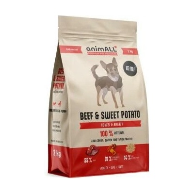 animALL Mini Beef & Sweet Potato 2 kg