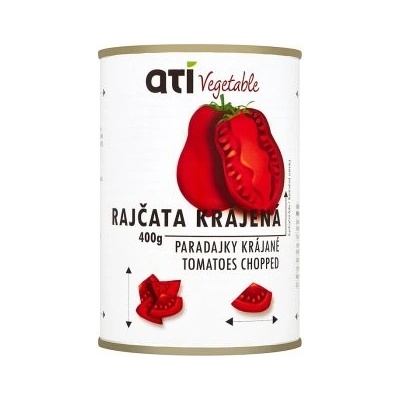 Ati Vegetable Rajčata krájená 400g