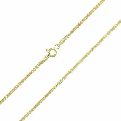 InfinitySilver Strieborná pozlátená retiazka spiga 1393030G45