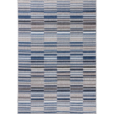 Makro Abra Aventura ED24A Proužky šedý / modrý