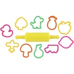 Teddies Форми/Изрязвачи nara с валяк пластмаса 11бр (00110028)