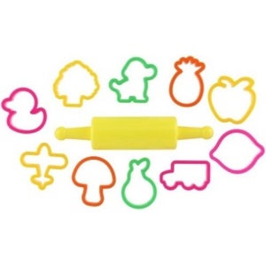 Teddies Форми/Изрязвачи nara с валяк пластмаса 11бр (00110028)